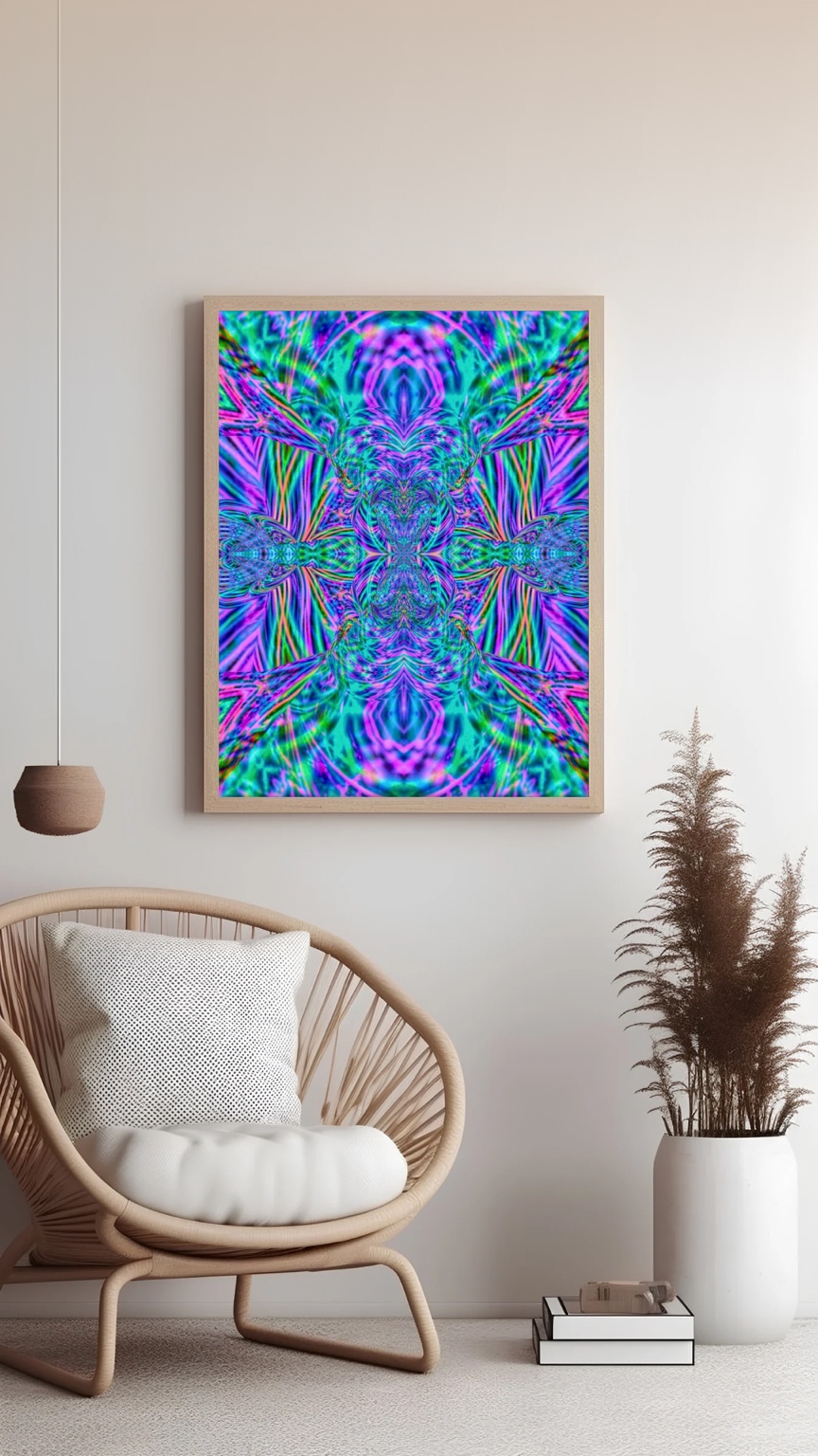 3rd Eye Activation artwork displayed in a calm interior